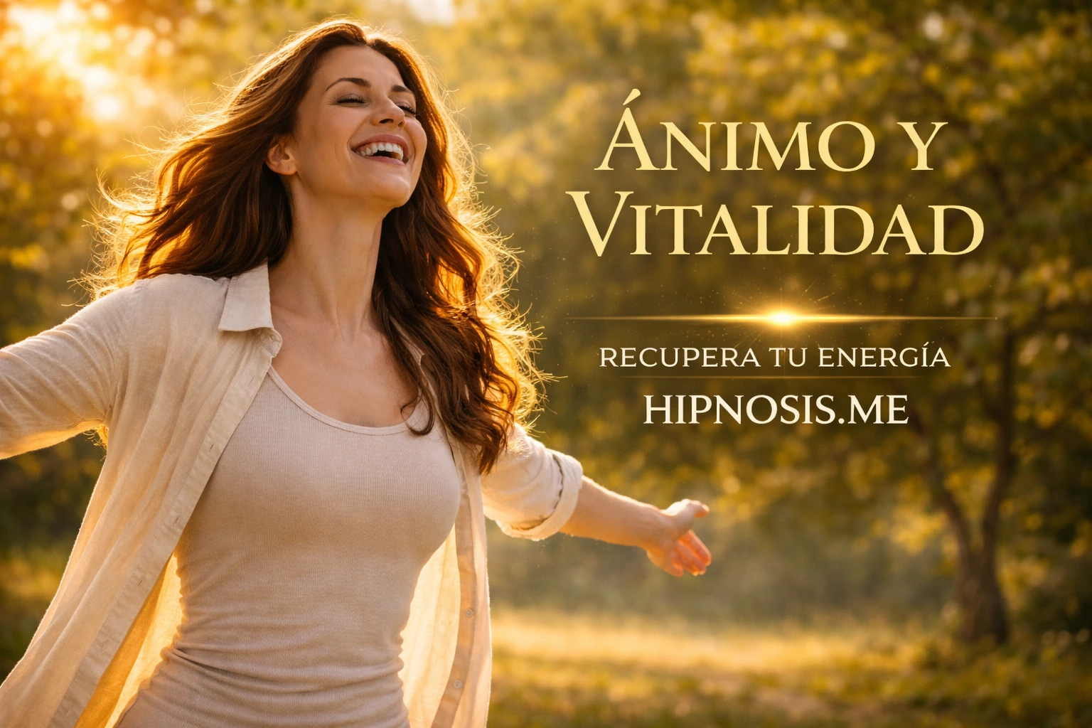 Sesión pregrabada de hipnosis para recuperar el ánimo y la vitalidad en hipnosis.me